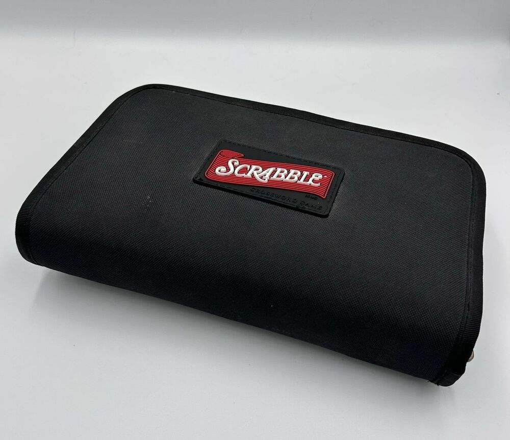 Scrabble Travel Board Game Folio Edition Zipper Case TWO PLAYERS READ